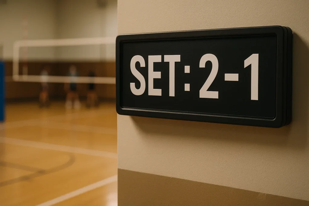 Combien de points pour gagner un set ou un match de volley ?